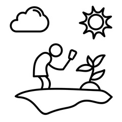 Fototapeta premium Botany Icon
