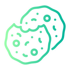 cookies Line Gradient Icon
