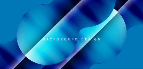 Colorful circle abstract background. Template for wallpaper, banner, presentation, background