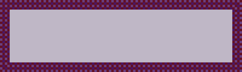 Wide light purple background with purple and red pattern border