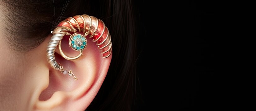 Closure of conch and helix ear piercings.