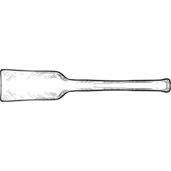 spatula handdrawn illustration