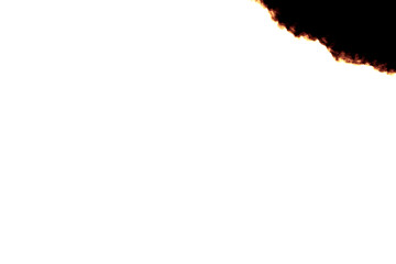 端が燃えた紙のイラスト素材