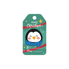 gift tags character christmas collection winter