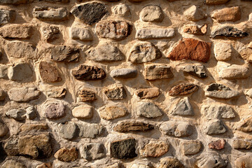 wall of soil and stone