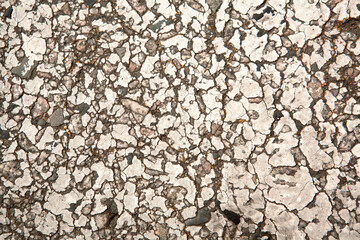 cracked asphalt floor