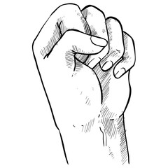 hand gesture handdrawn illustration