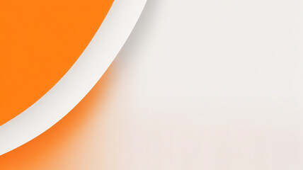 Orangefarbener abstrakter Bannerhintergrund. Abstrakte moderne orange-gelb-weiße Bannerhintergrund-Farbverlaufsfarbe. Gelber und orangefarbener Farbverlauf mit kreisförmiger Halbtonmuster-Kurvenwellen - obrazy, fototapety, plakaty