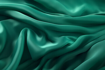 Obraz premium green silk background