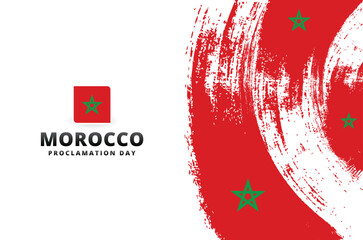 Morocco Proclamation Day Background Design