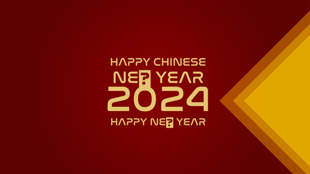 Happy Chinese New Year background. 2024 Chinese new year, Can be used for greetings card, flyers, invitation, posters, brochure, banners, calendar. Vector illustration