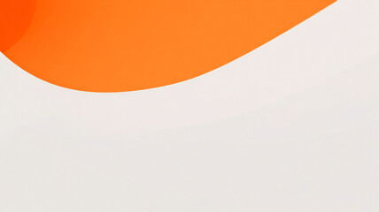 Kontrastierendes geschwungenes Wellenmuster in Orange und Weiß. Abstrakter wellenförmiger Unternehmenshintergrund mit Kreisen. Vektor-Banner-Design - obrazy, fototapety, plakaty