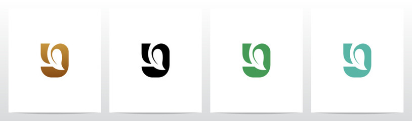 Leaf Negative Space On Letter Logo Design Y