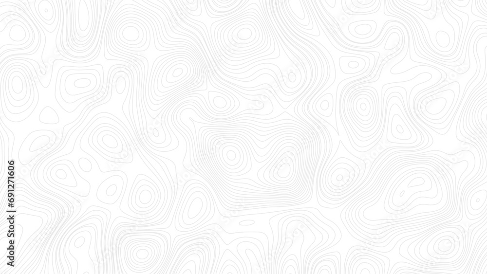 Poster black on white contours vector topography stylized height of the lines. the concept of a conditional
