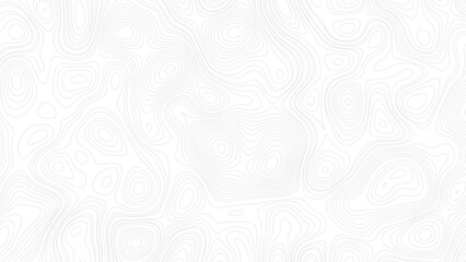 Black on white contours vector topography stylized height of the lines. The concept of a conditional geography scheme and the terrain path. - obrazy, fototapety, plakaty