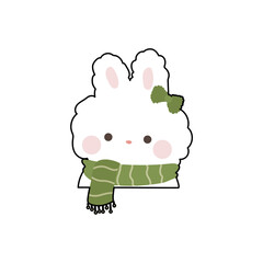 cute christmas sticker winter