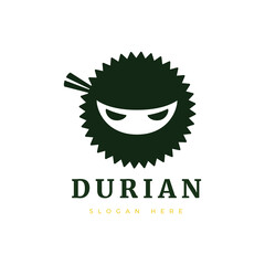 durian fruit delicious fresh asian food tropical tasty agriculture eco market modern logo design graphic vector
