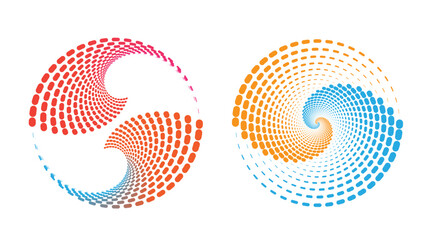 wing , spiral pattern, circular bckground ,circular log