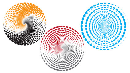 abstract swirl, circular shape pattern background illustration