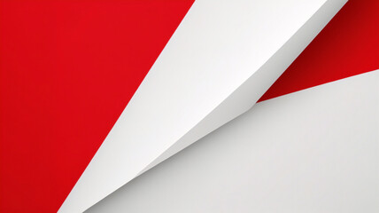 Moderne rote und weiße geometrische Formen, abstrakte Hintergrundgeometrie, Glanz und Schichtelementvektor für Präsentationsdesign. Geeignet für Unternehmen, Firmen, Institutionen, Partys, Festlichkei - obrazy, fototapety, plakaty