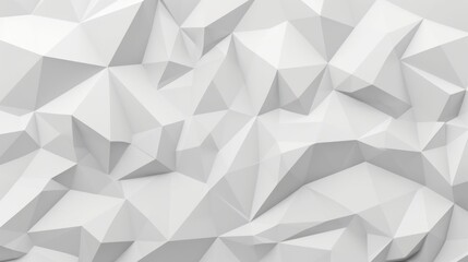 White low poly background texture. 3d rendering, Generative AI