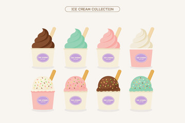 ice cream vector collection,
아이스크림 모음