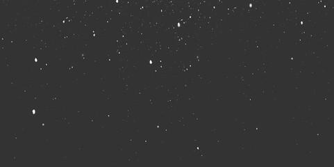 Distressed white grainy texture. Dust overlay textured. Grain noise particles. Snow effects pack. Rusted black background. Vector illustration