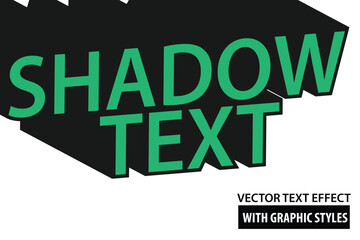 vector editable template text effect long shadow for headlines, posters or social media posts, logotypes or banners for social media and business
