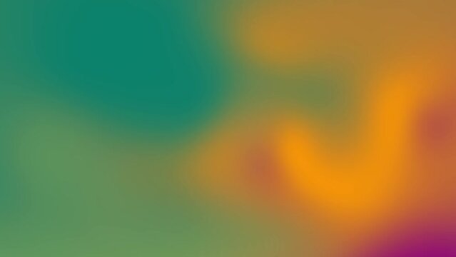 Bright Flowing Lights: Orange, Purple and Green Abstract Background - Vibrant Colors in Abstract Digital Art