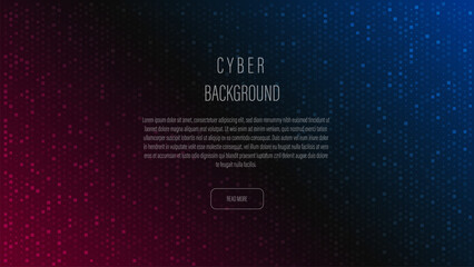Abstract cyber background. Neon colors gradient background. Graphic concept for design. - obrazy, fototapety, plakaty