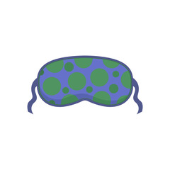 mask sleep icon cartoon resting