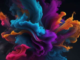 Obraz premium Artistic Smoke Colors splash Background