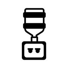 Solid black icon for Dispense