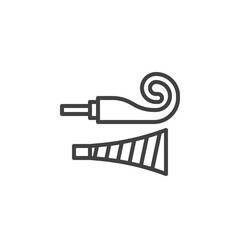 Party Horns line icon