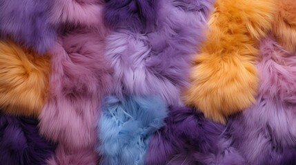 Abstract Dyed Sheep Wool Texture