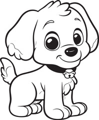 coloring page dog