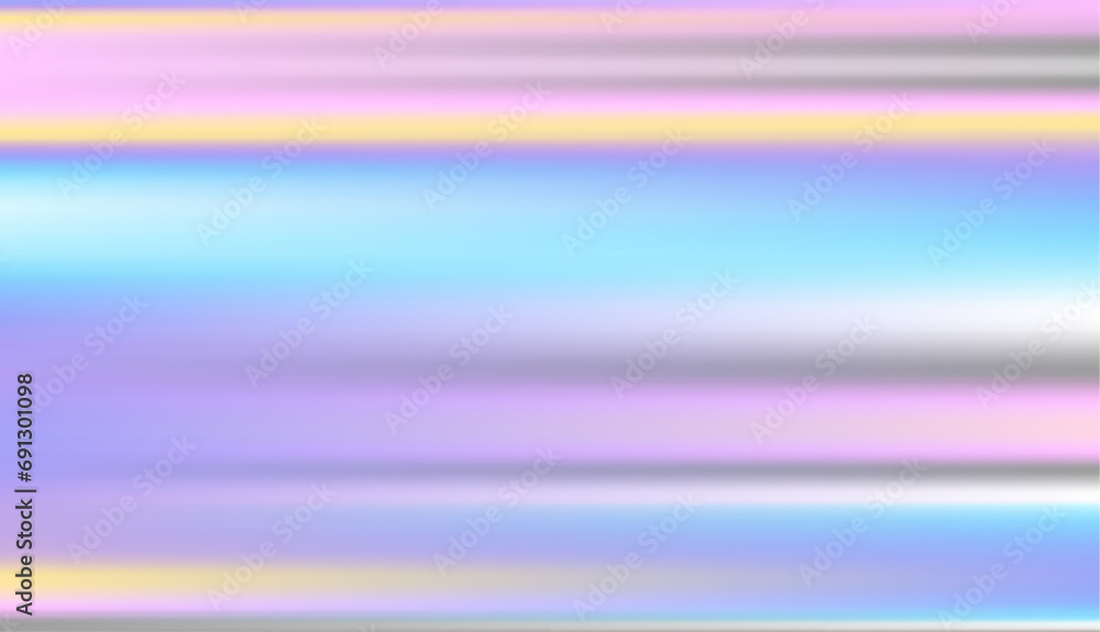 Poster Abstract defocused horizontal background with horizontal smooth blurred lines. Vector texture