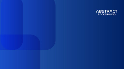 Dark blue abstract background with shiny geometric shapes. Dynamic shapes. Minimal geometric design. Futuristic concept. Horizontal banner template. Vector illustration