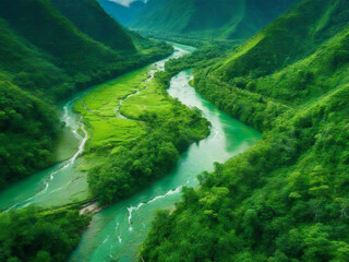 river in the valley