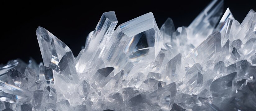 Close-up view of crystalline THCA.