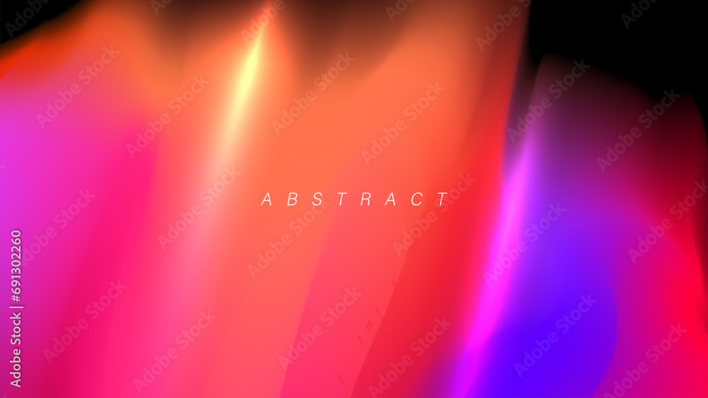 Poster abstract blurred background with dynamic colors. red, blue and orange. futuristic vibrant colored gr