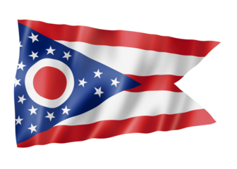 Ohio flag, USA