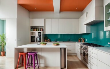 Modern Eclectic Kitchen in Sydney, Australia generative ai - 691303487