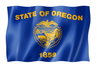 Oregon flag, USA