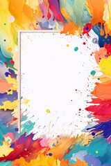 Vertical Background with splash of colors for Social media Post