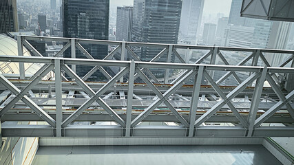 Obraz premium View from the top of the Umeda Sky Building, Osaka, Japan
