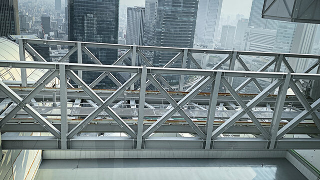 View from the top of the Umeda Sky Building, Osaka, Japan