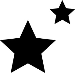 Stars line icons set. Rank, quality, shining sparkle, magic, favorite, logo, bright firework, falling, fantasy vector illustration.