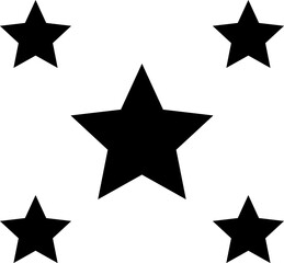 Stars line icons set. Rank, quality, shining sparkle, magic, favorite, logo, bright firework, falling, fantasy vector illustration.