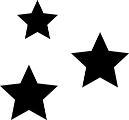 Stars line icons set. Rank, quality, shining sparkle, magic, favorite, logo, bright firework, falling, fantasy vector illustration.